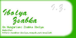 ibolya zsabka business card